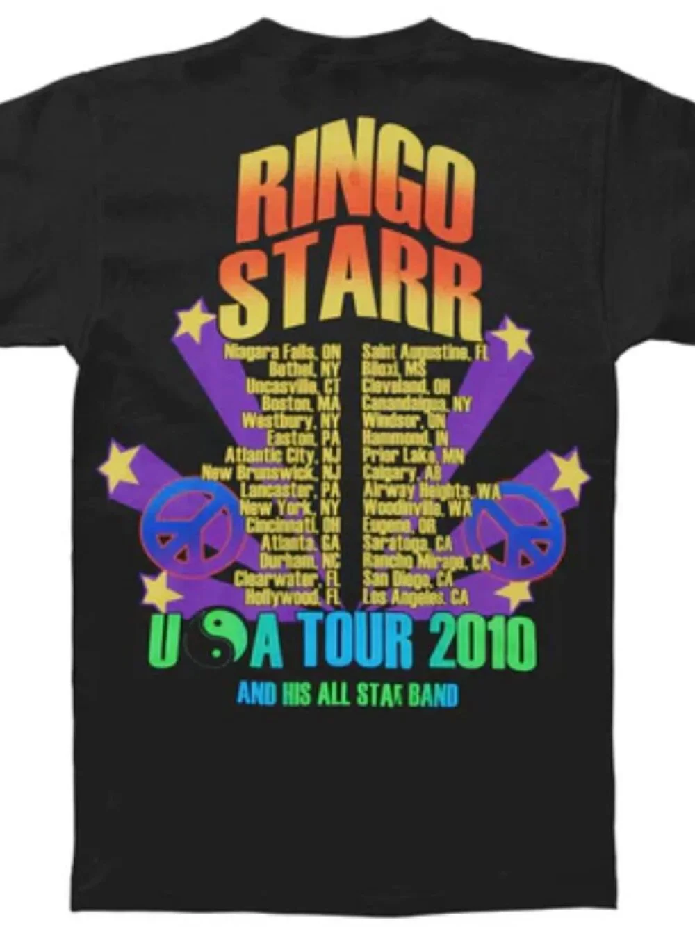 Ringo Starr 2010 Tour Slim Fit T-shirts